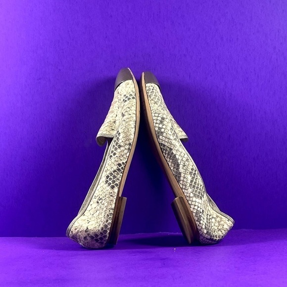 Sam Edelman Women's Snake Print ASTER Leather Loafers Flats Shoe Size 8.5 - Picture 7 of 9